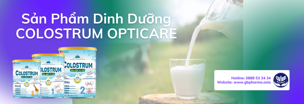 Hỗ trợ tiêu hóa với Sữa Bột Colostrum Opticare